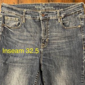 Old Navy Rock Star Skinny Slim Jeans Medium TALL